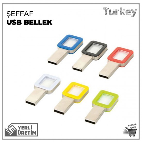 Şeffaf USB Bellek 